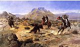 Charles Marion Russell - Capturing the Grizzly